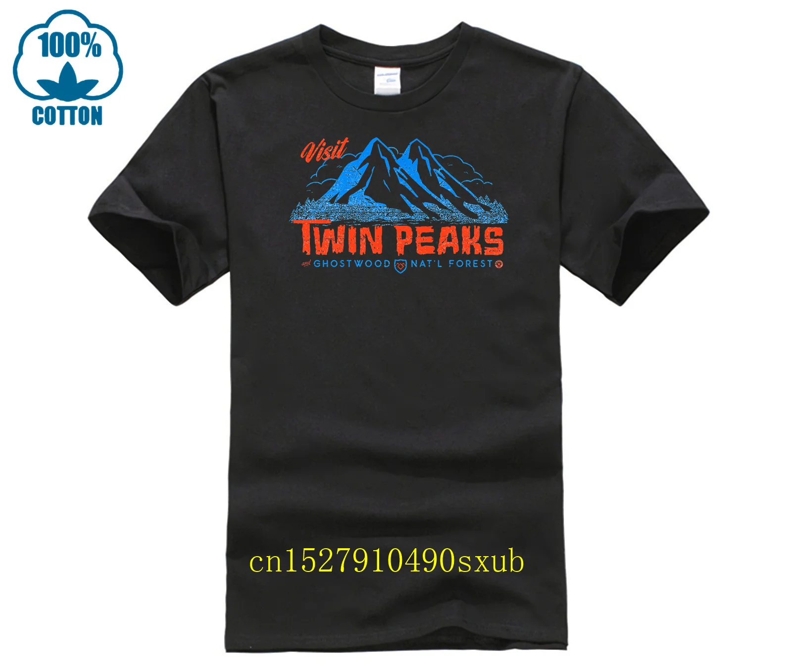 Cotton Tight Bottoming Shirt Visit Twin Peaks T Shirt David Lynch 100% Cotton Men'S men'S Anthony Davis Jersey