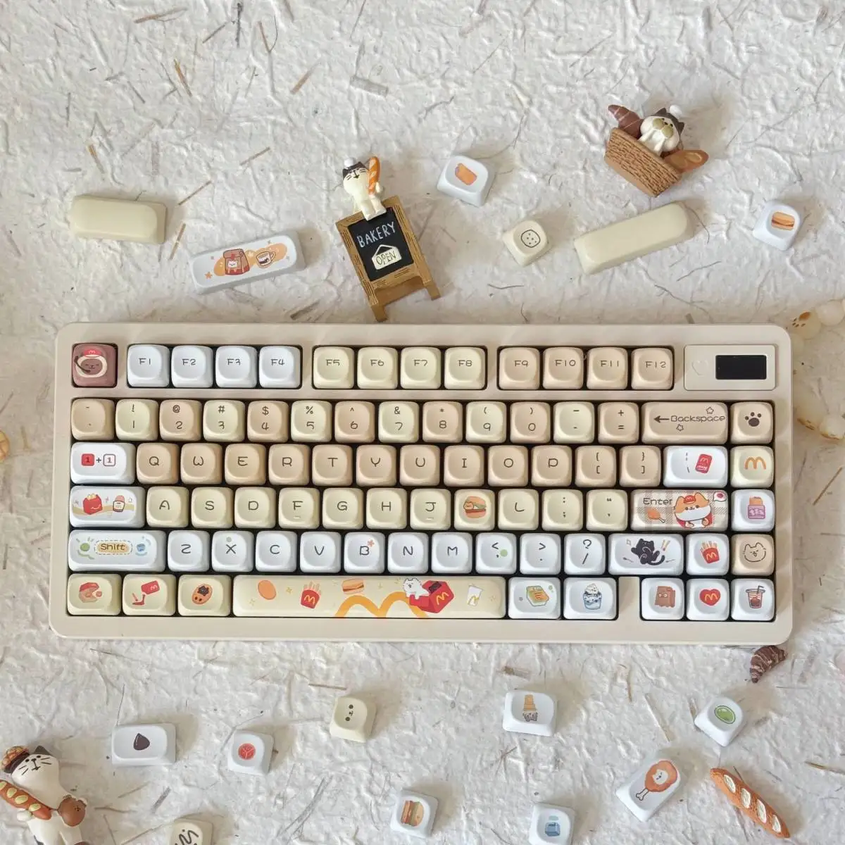 

MOA Height, Mai Mai Fries Burger, Rounded PBT Sublimation Keycaps