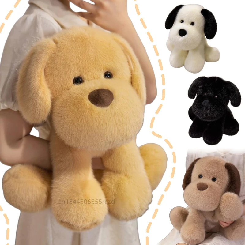 

25/35cm Cartoon Soft Dog Stuffed Animal Pillow Cute Yellow White Brown Black Golden Stuffed Animal Home Decor Gift For Kids