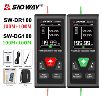 SNDWAY SW DR60 DR100 DG60 DG100 Laser Distance Meter Bidirectional Laser Tape Measure Two Way Electronic Level Range Finder