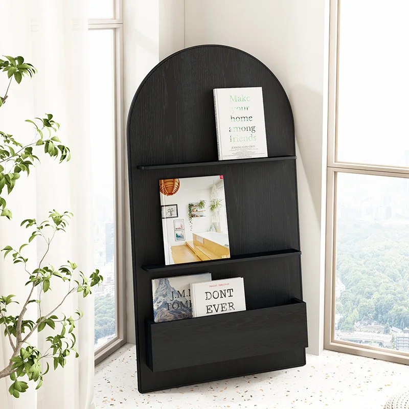 Bookshelf Bookcase Piano Paint Wall Hanging Shelf Creative Personality Simple Floor
