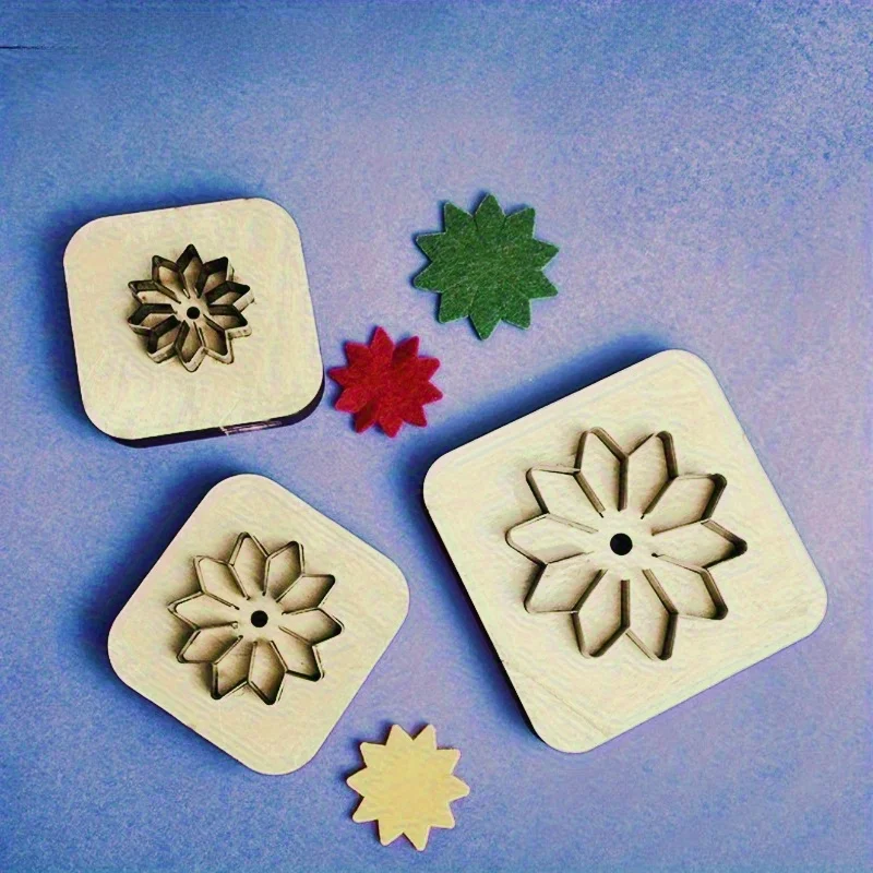 Durable Reusable Petal Mold for Leather High Precision Cutting Hand Hammer Press Two-in-One DIY Handmade Leather Flower Pendant