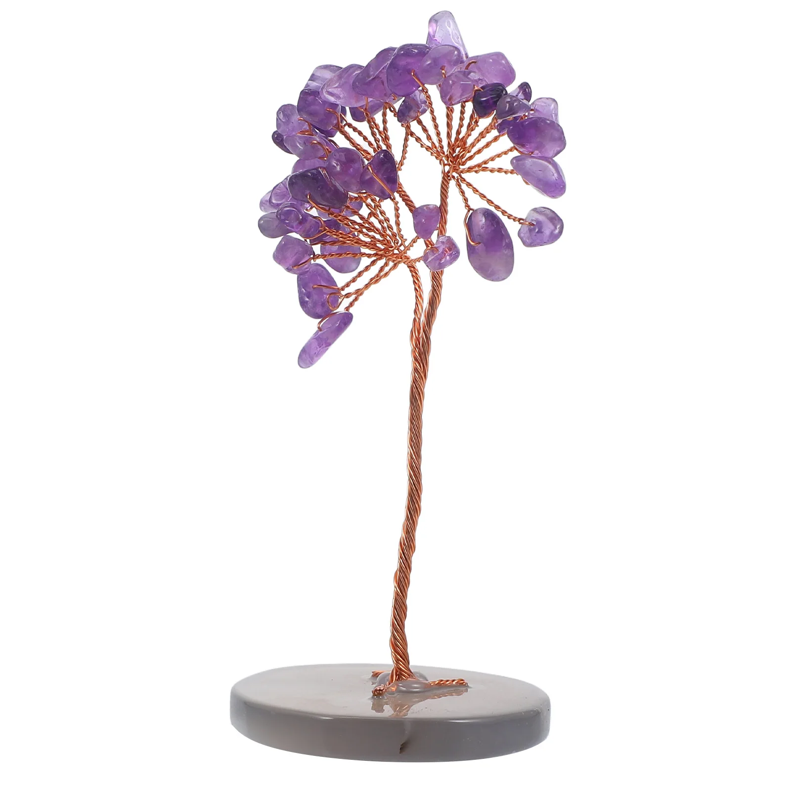 

Amethyst Crystal Tree Decoration Handmade Natural Purple Tabletop Ornament Prosperity Wealth Gift Bedroom Living Room Desktop