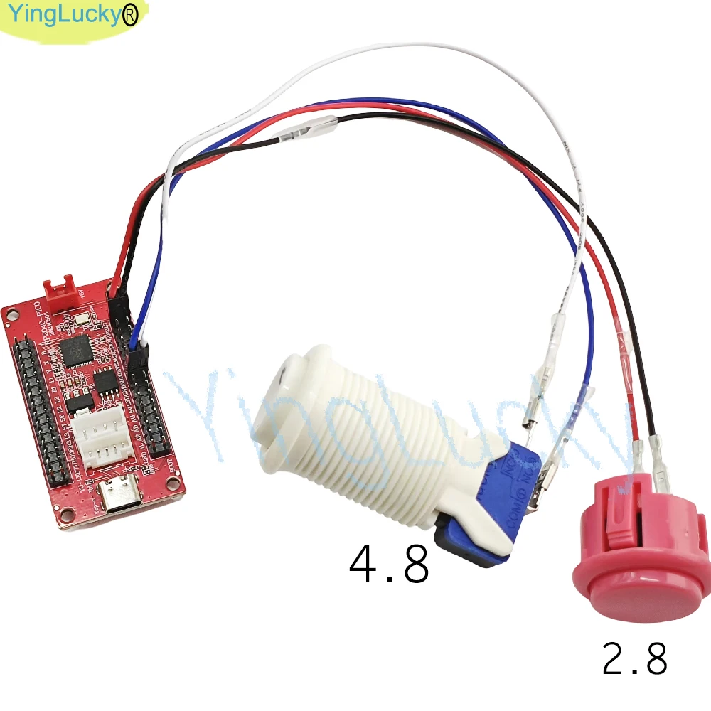 DIY Raspberry Pi Pico Zero Delay USB Board Encoder, PC PS4 Slot Switch, Game Arcade Joystick, Hitbox Controller, PC Joystick