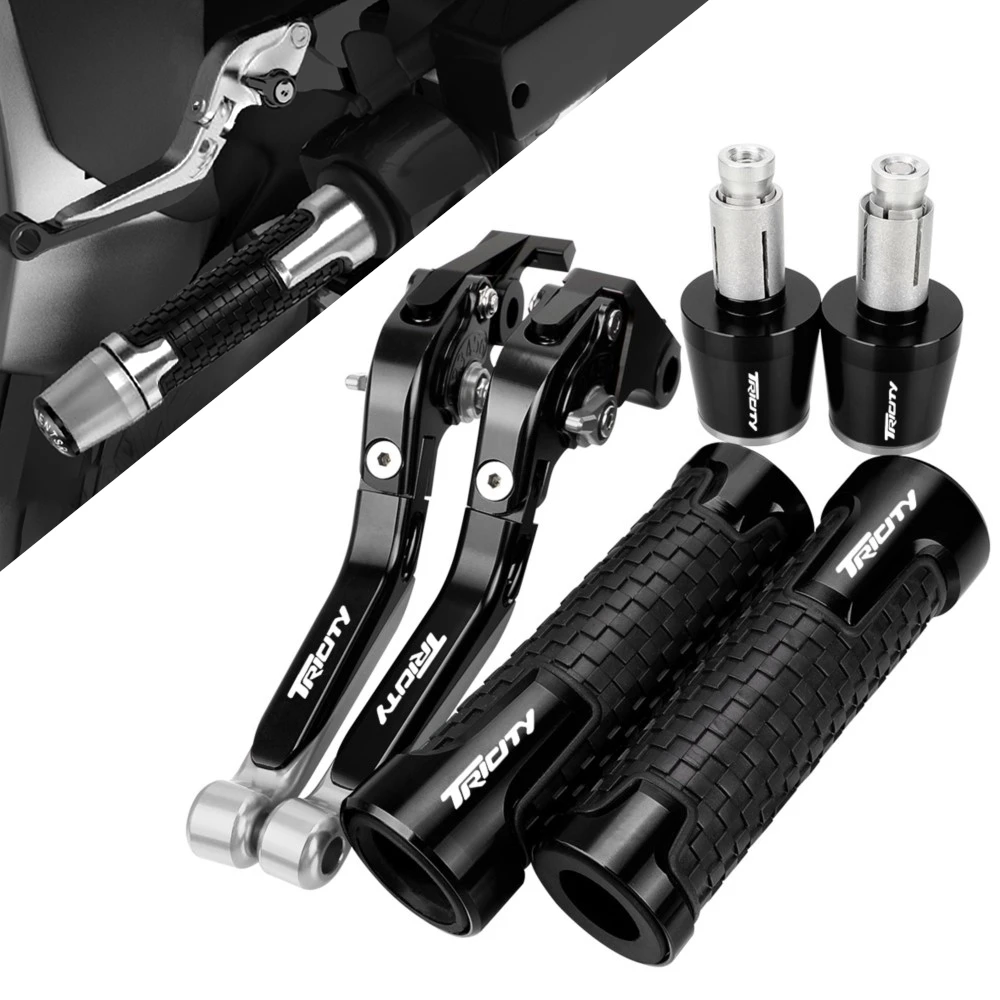 

For YAMAHA TRICITY 125 155 TRICITY125 TRICITY155 Motorcycle Accessories Extendable Brake Clutch Levers Handlebar Grips Ends