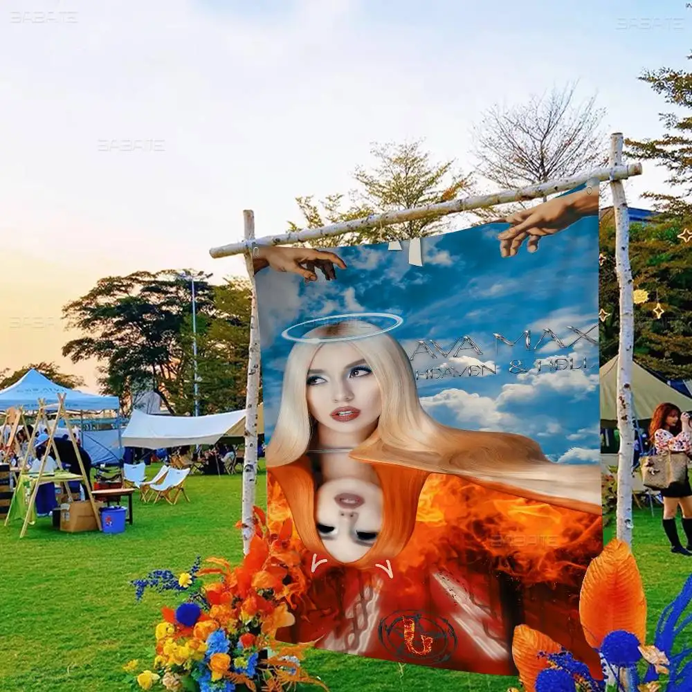 Singer A-Ava M-Max Retro Flags Multiple Choice Living Studio Booth Interior Decoration Banner