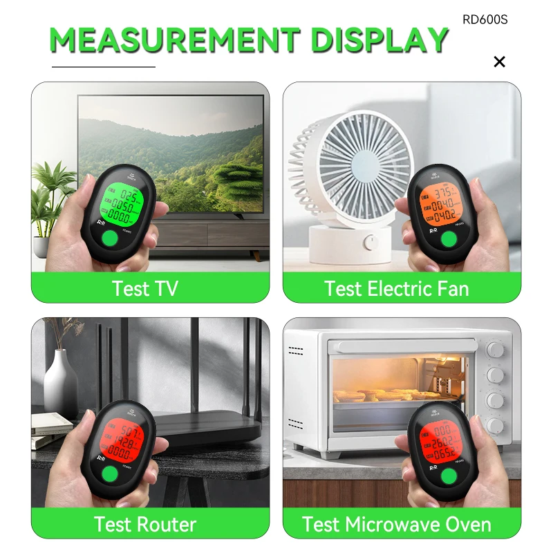 كاشف المجال الكهرومغناطيسي المحمول R & D ، مقياس EMF ، كاشف الإشعاع ، صيد الأشباح ، معدات خوارق ، 3 في 1 ، RD600S
