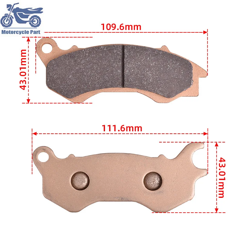 

Motorcycle Copper Sintered Front Brake Pads For HONDA NSC50 Vision NSC 50 4T 12-18 NSC50R NSC110 NSC 2011-2016 SCV110 NHX110 SCV