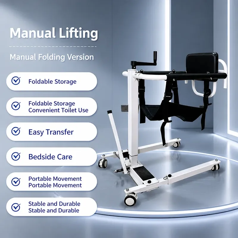 Foldable Electric Patient Transfer Lift for Home Hospital Elderly Disabled Mobility Assistance