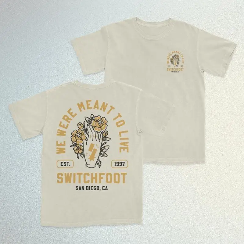 2 Sides Switchfoot Band Meant To Live T Shirt Classic Natural S 5Xl