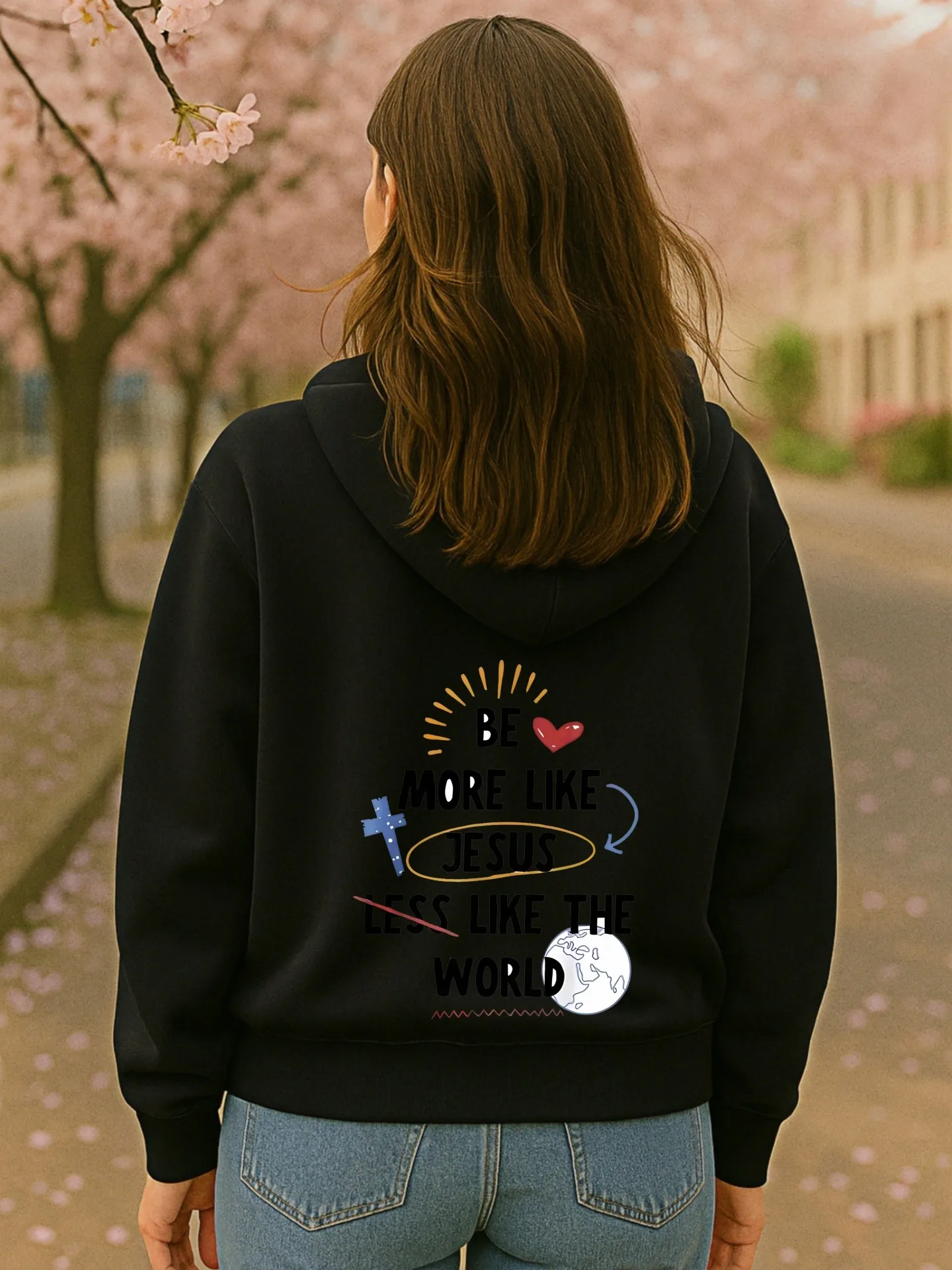 Grafische hoodie dames, letter - print esthetisch ontwerp, casual dagelijks gebruik, comfortabele stof, voor mannen en vrouwen