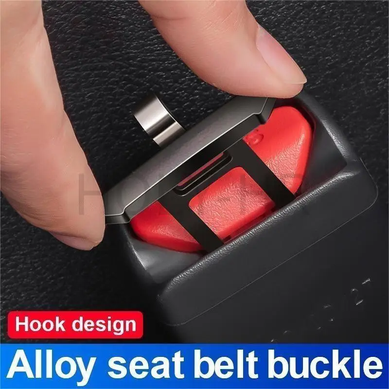 New Car logo Seat belt lock clamp slot attachment limiter thicknes extender insert slice connector strap Insert stra (with Hook)