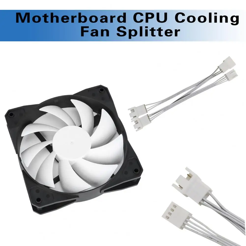 Pwm Fan Extension Cable Computer Accessories Pwm Fan Splitter Cable 4pin Motherboard Cpu Cooler Fan 1 to 3 Convertor Connector