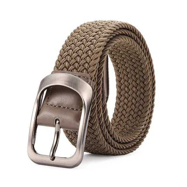 Men Belt Elastic Fabric For Women Buckle Weaving Wild Simple Casual Pants Jeans Elegant Ultra Low Discount 2pcs/lot 105cm Long