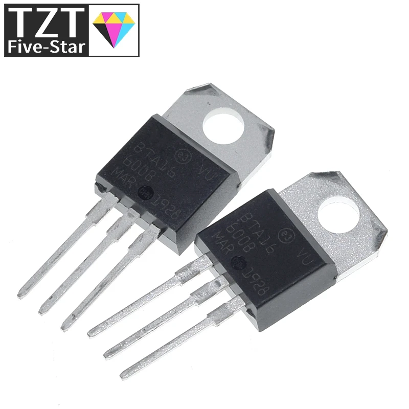 10pcs BTA16-600B TO-220 BTA16-600 TO220 16-600B BTA16 600V 16A TRIACS new and original