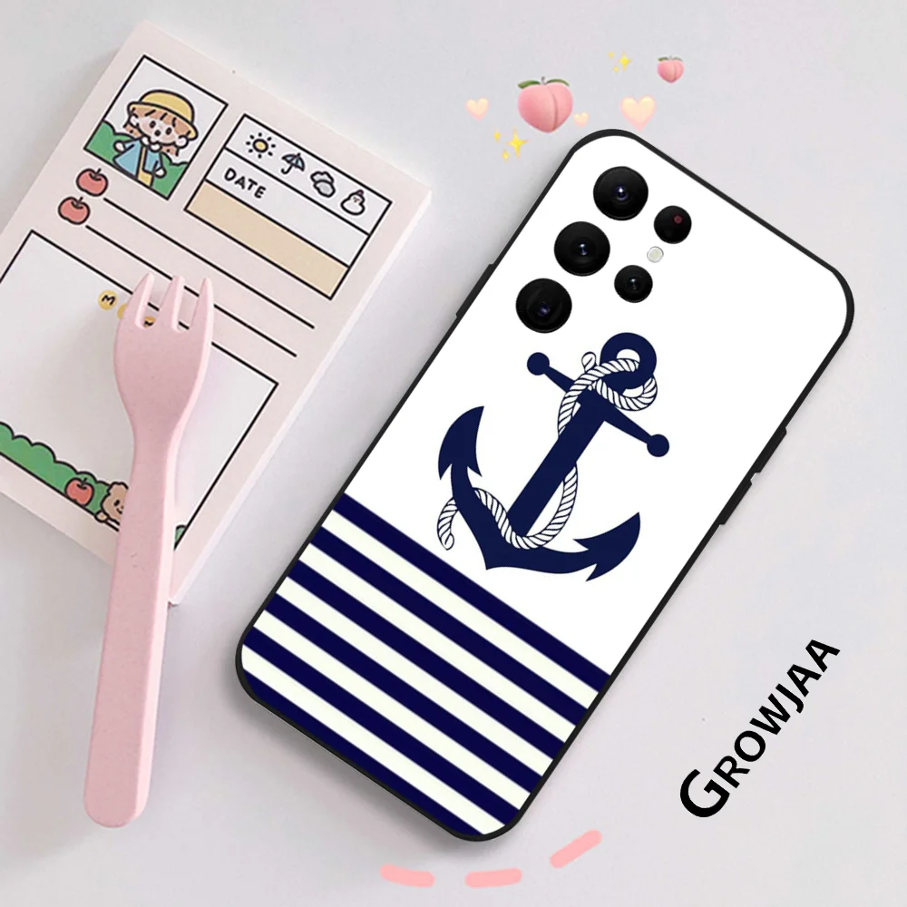 Чехол для телефона Anchor Compass nautical Sailor Samsung Galaxy S24 Ultra S22 S23 S21 S20 5G защитный силиконовый чехол из Фото №4