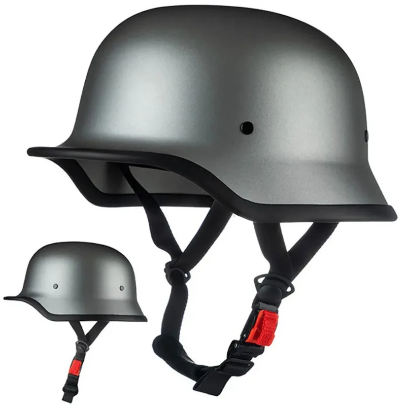 دراجة نارية النمط الألماني مغرفة خوذة الرجعية نصف خوذة الصيف المبحرة دراجة كهربائية خوذة DOT المعتمدة للرجال والنساء #6