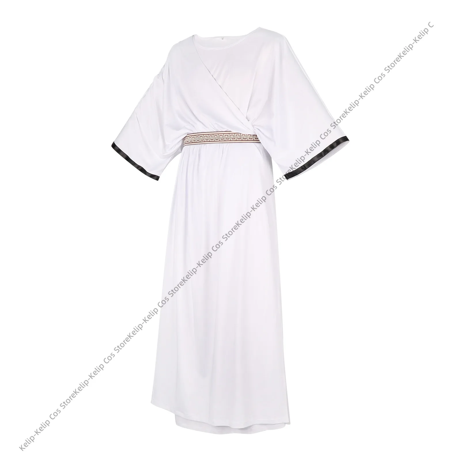 الكبار زي الهالوين التأثيري الأبيض اليوناني توغا رداء للرجال القرون الوسطى زي الجندي الروماني حفلة تنكرية