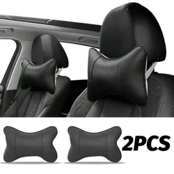 Car Seat Headrest with Breathable Mesh, Auto Safety, Head and Neck Rest, Relax Pillow, Cushion, Auto Protector