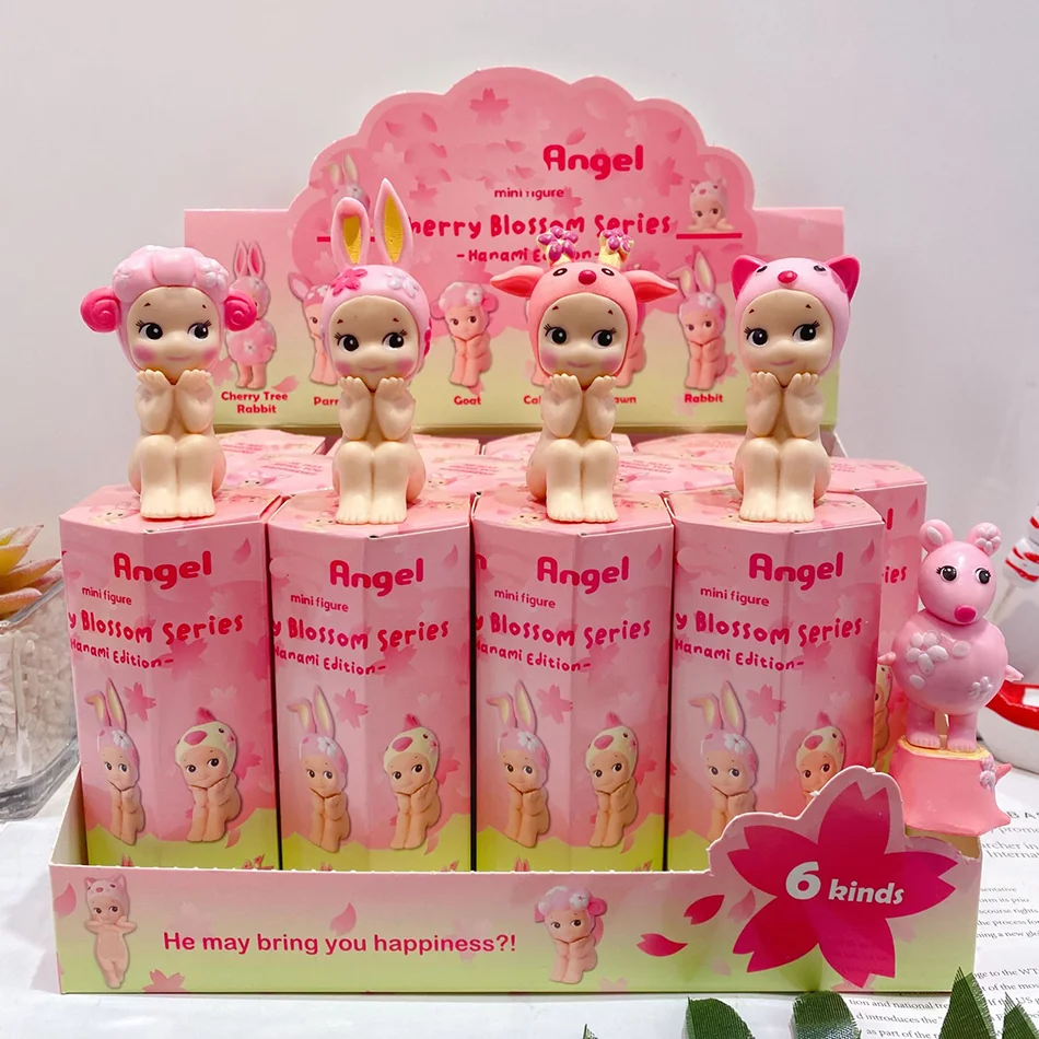 Anime Figures Ornaments S Mini Figure - Animal Series Cherry Blossom New Arrival Cute Dolls Mystery Box Collectible Toys