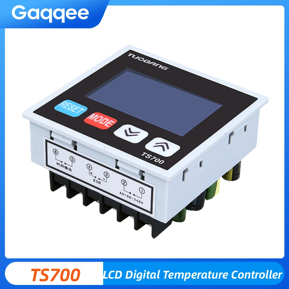 

TS700 светодиодный цифровой контроллер температуры для умного дома, таймер, счетный термостат для холодильника, вентилятора, обогревателя AC100-240V
