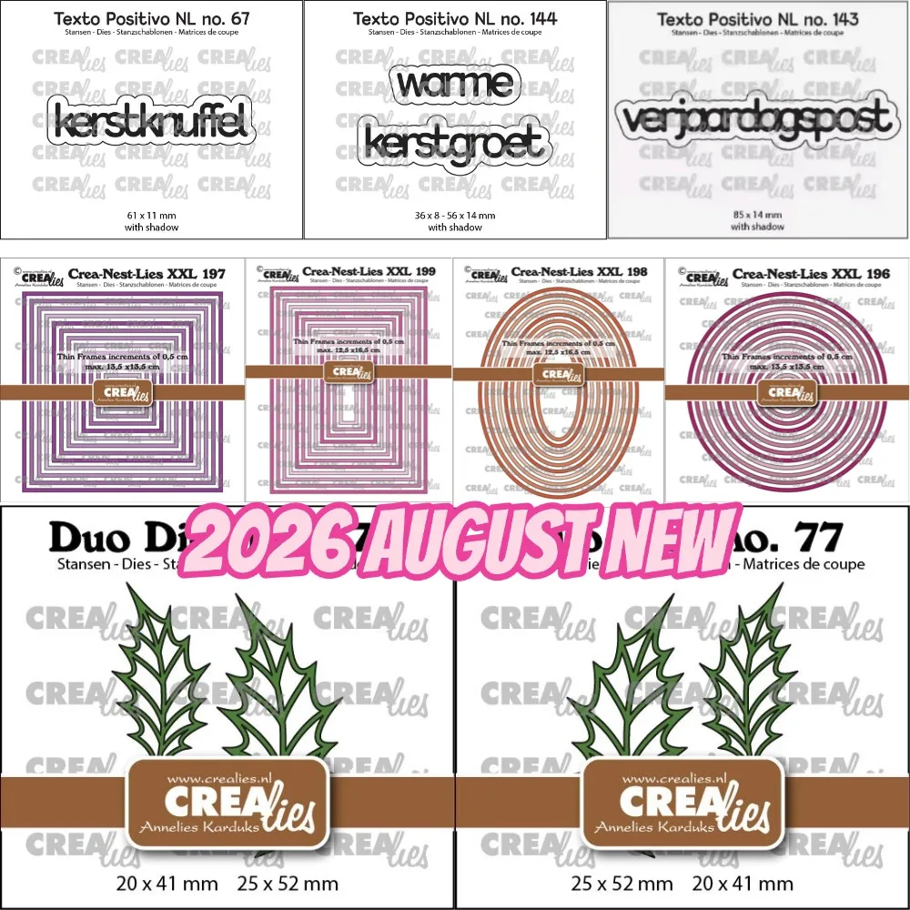 Image of 2026 May New Sweet Escape Collection Metall-Stanzformen und Stempel für Scrapbooking, DIY-Dekoration, Basteln, Prägeschablone