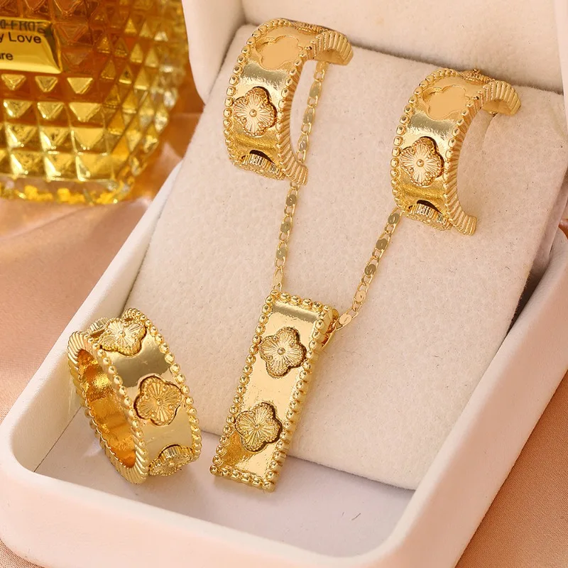Cross-border explosion, fashion trend pattern diamond ring, light luxury women's ring, kaleidoscope ring, wholesale by the
