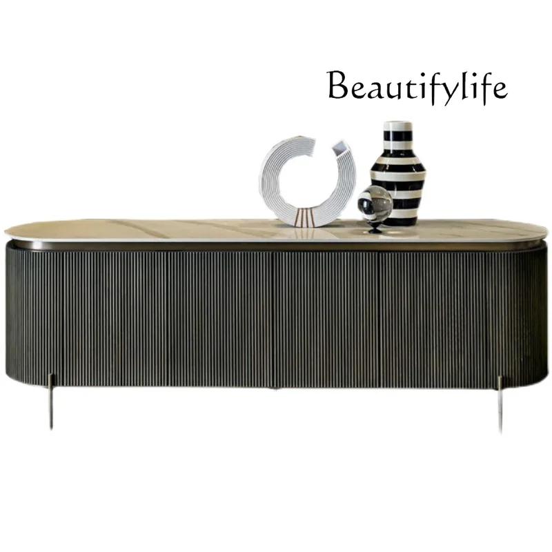 

Italian minimalist light luxury door cabinet French American living room TV cabinet Home simple Nordic decorative cabinet