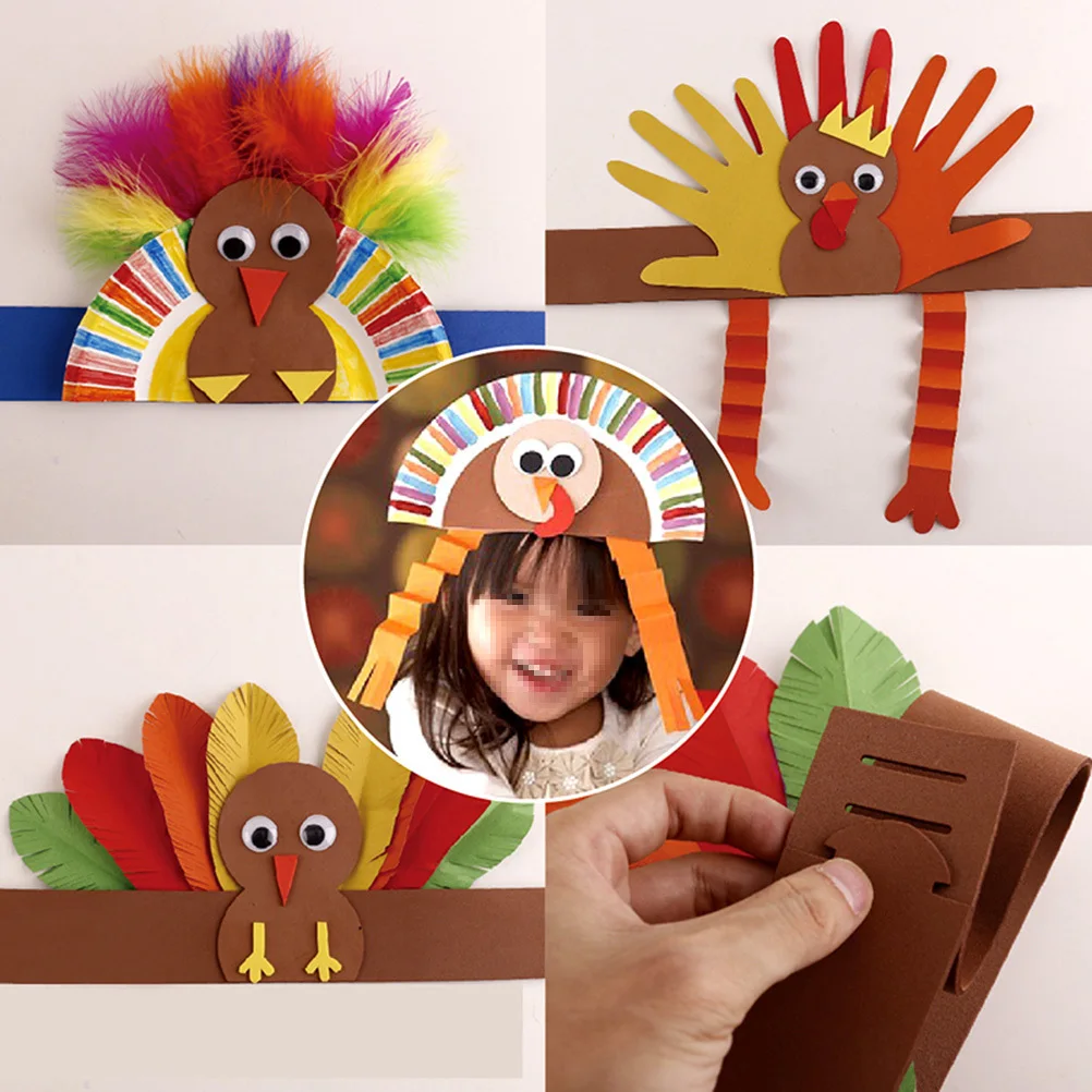 Chapeau de dinde de Thanksgiving, nouveau Design de mode, bonne élasticité, Look bébé, couvre-chef extensible Unique, chapeau de dinde pour enfants