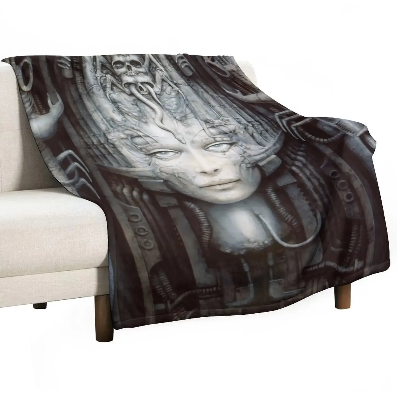 

H.R Giger - Li 1 - Art Throw Blanket Thins funny gift Cute Plaid Blankets