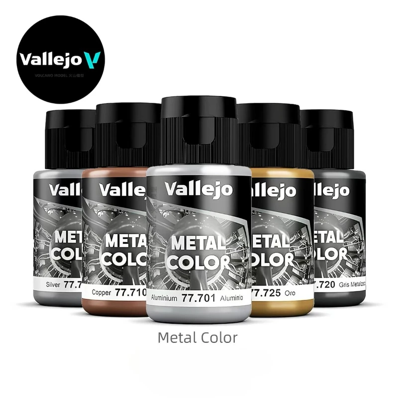 Vallejo Metal Color Airbrush Paint Eco-friendly Water-Based Acrylic Metallic Pigment 32ml for Military Aircraft Model Painting