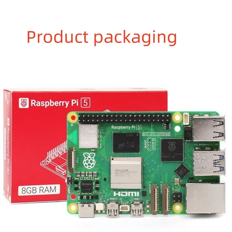 SZSJ Nouveau Original Raspberry Pi 5ème Isabel Kit 4g 8g Développement Conseil Bras Cortex-A76 5b Raspberry Pi 5