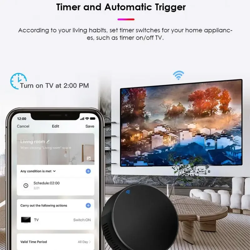 Tuya WiFi IR telecomando Smart Universal Infrared per TV DVD AUD AC Tuya Smart Life telecomando tramite Alexa Google Home