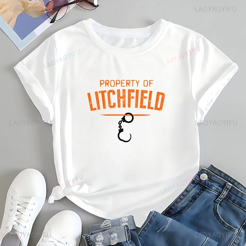 

Orange Is The New Black Season 1-Property of Litchfield Penitentiary Футболка с принтом, универсальный узор рубашки, большая футболка