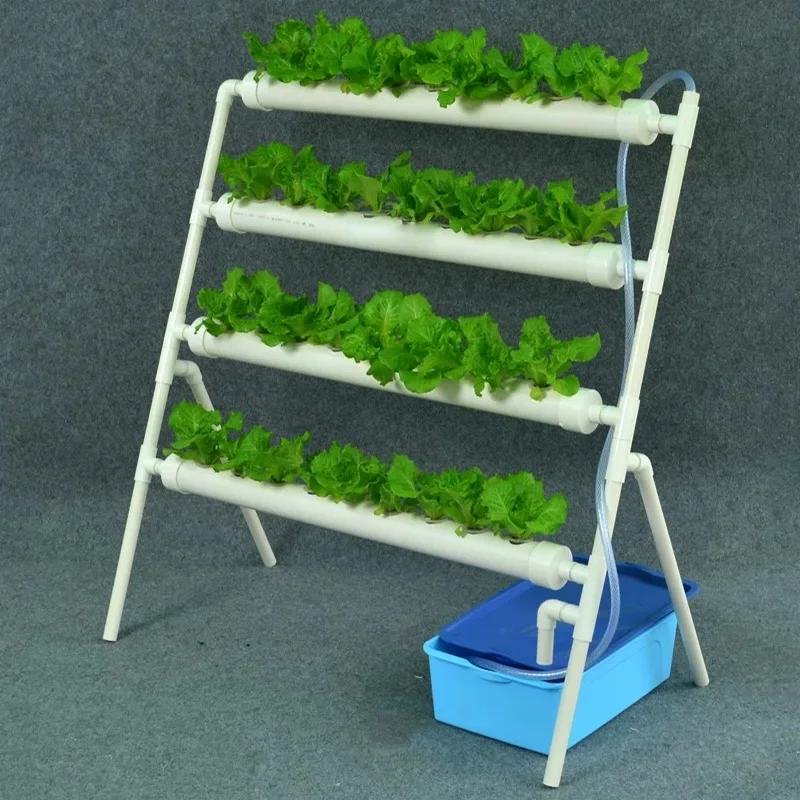 Soilless Growing System Kit, PVC Pipe Hydroponic Garden, Vegetable and Herb Growing Equipment, Automatic Water Circulation - view 3