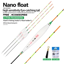 3Pieces Crucian&Carp Fishing Floats Composite Nano Flotador Pesca Stopper Bobbers Buoy Tools Tackles Accessories(YN08)