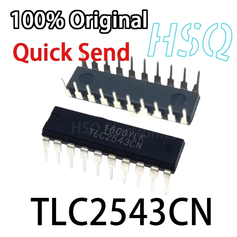 1PCS New Original TLC2543CN TLC2543 12-bit serial A/D analog-to-digital converter chip direct-plugged DIP20