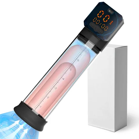 Electric Penis Pump Extender Automatic Vacuum Pussy Pump with 5 Suction Modes 6 Training Modes Digital Display Sex Toys for Men