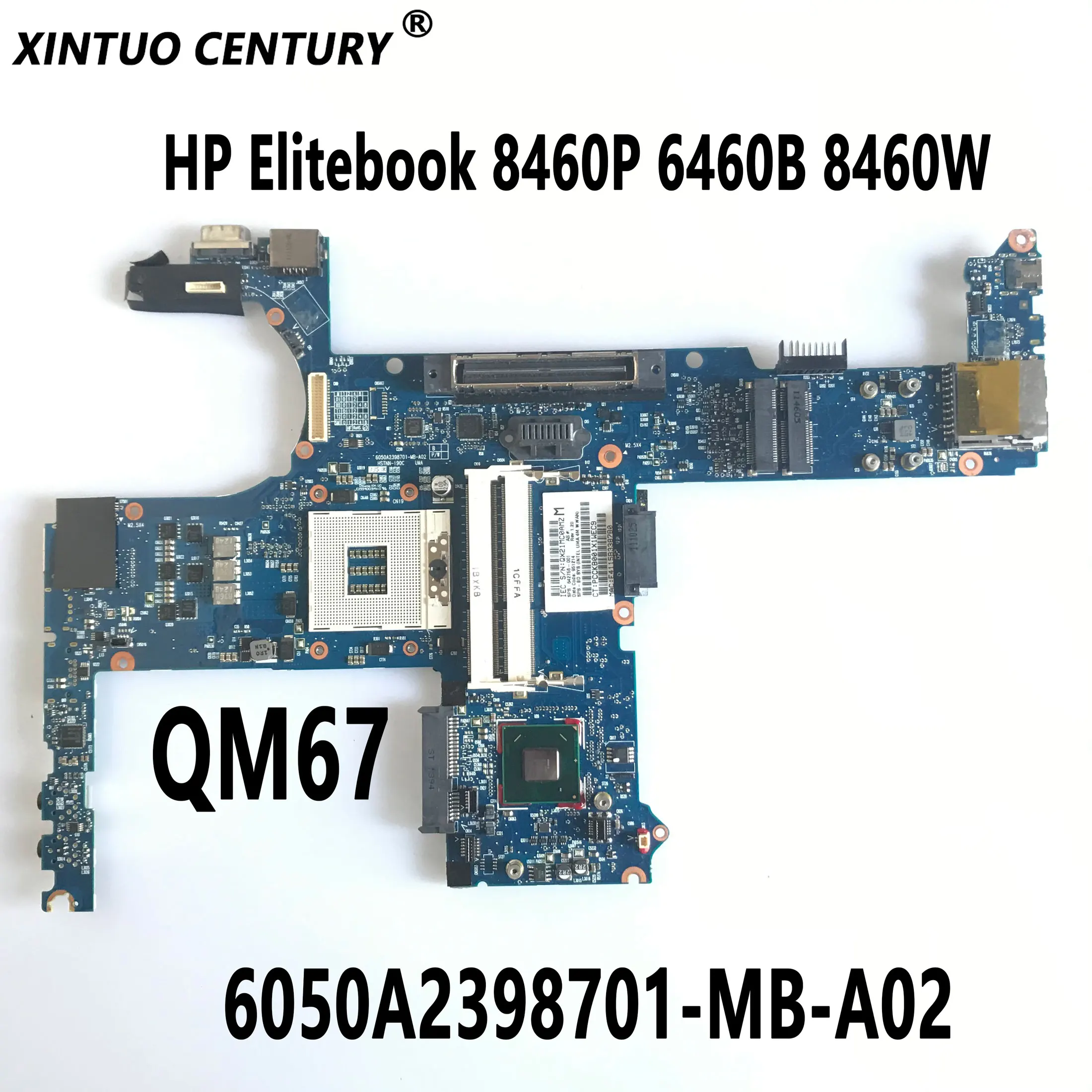 

642759-001 642759-601 For HP Elitebook 8460P 6460B 8460W Laptop Motherboard 6050A2398701-MB-A02 with Intel QM67 DDR3 100% Tested