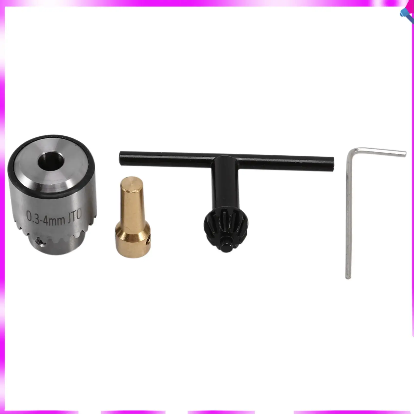 N96R ร้อนไฟฟ้าเจาะมินิเจาะ Chuck Key Keyless เจาะ Chucks 0.3-4 มม.ช่วงความจุ W/ 3.17 มม.เพลาเชื่อมต่อ Rod