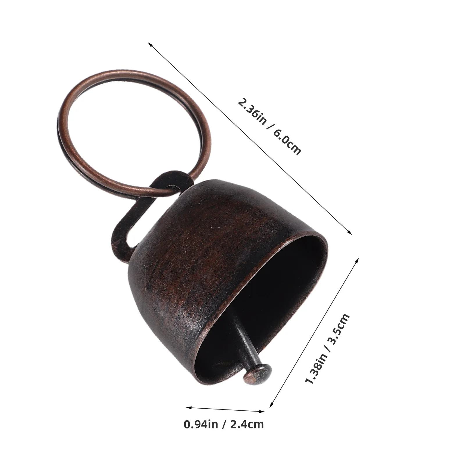 10 قطعة أجراس البقرة المعدنية بصوت عال هش الحيوان جرس للحيوانات الأليفة مكافحة خسر ديكور خمر الحديد البقرة التشجيع صانع الضوضاء