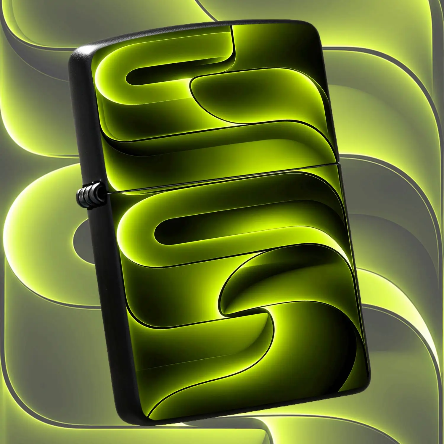 Fluorescent Green Neon Streamer Stylish Lighter, Smooth Using Experience, Eye-Catching Glowing Artistic Design, Perfect For Daily Carry, Outdoor Gathering, Dating And Various Scenarios, Exquisite Trendy P A Humorous And Interesting Lighter