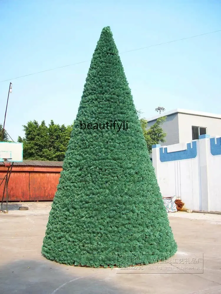 Large Christmas tree 4 - 5 -6 - 7 M outdoor frame Christmas tree square layout