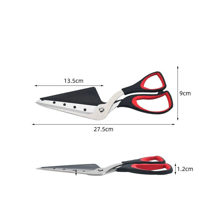 Professional Pizza Scissors Detachable Sharp Stainless Steel Blade Pizza Cutter Scissors Easy Cutting Pizza Spatula Slicer Tools image 6