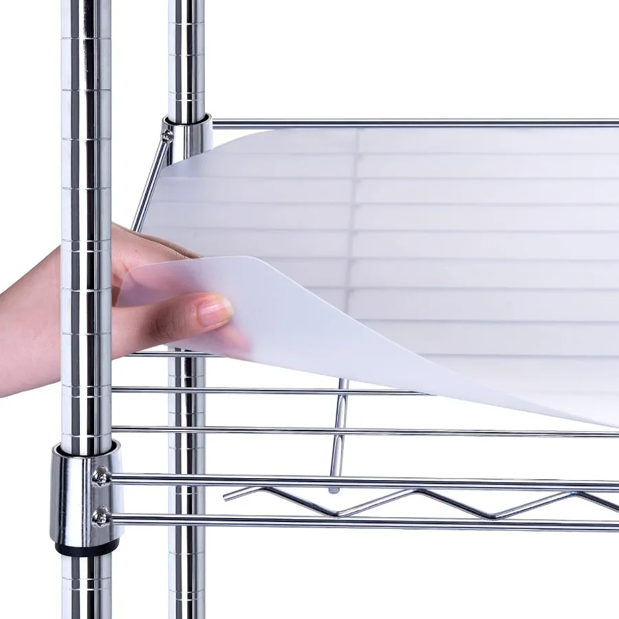 

Wire Shelf Liner 14 X 36 Heavy Duty Shelf Liners for Wire Shelving Waterproof Protector Mats Set of 5 Transparent