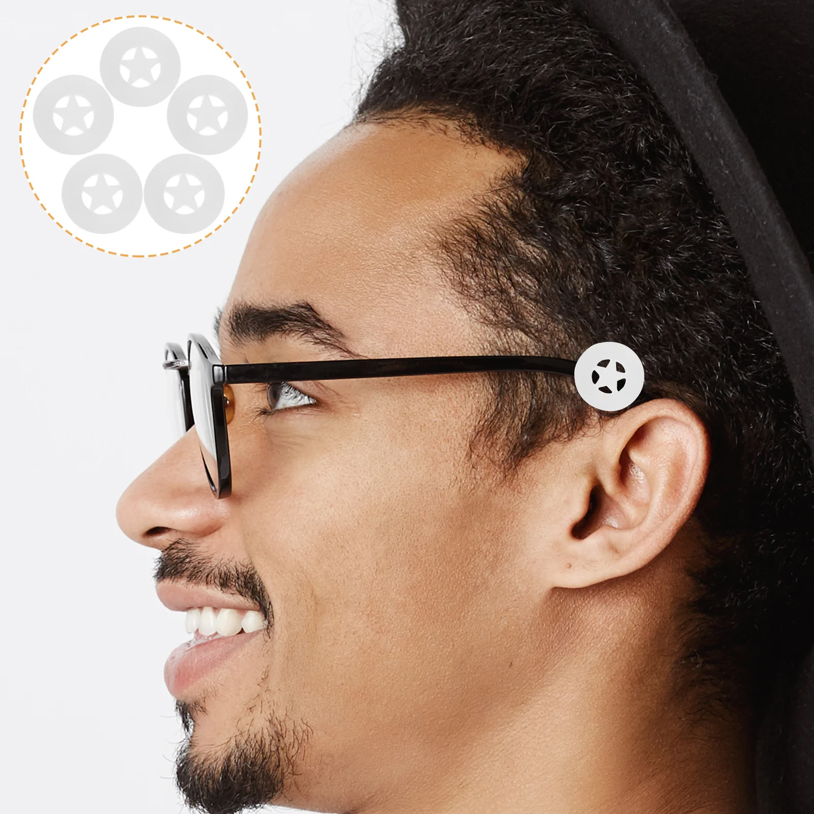 

20Pairs Antislip Glasses Ear Grips Silicone Nonskid Comfortable Wear for Sports Outdoor Activities Men Women Children