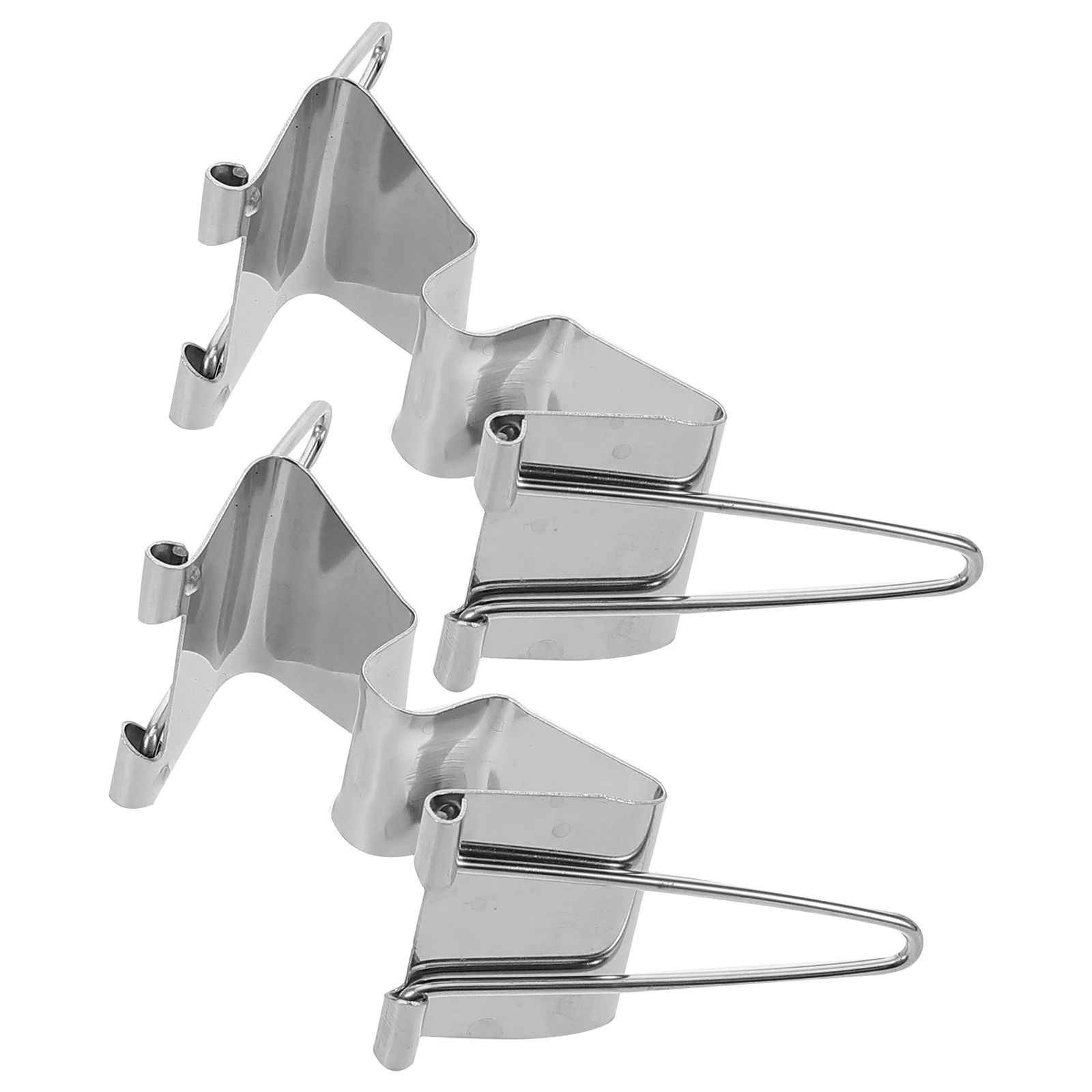 

2 Pcs Oil Painting Separation Clip Artist Clamps Brackets Canvas Carriers Stainless Steel Wet Frame Cloth Separating