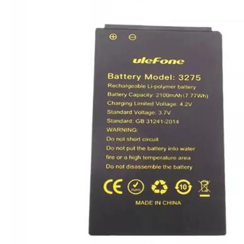 

In Stock 100% original battery for Ulefone armor mini 2 battery 2100mAh Long Standby Time for Ulefone 3275 battery