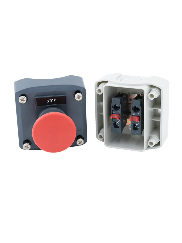 Emergency Stop Mushroom Switch Head Waterproof Control Box Push Button Switch Station SAL LA68H XALD164 Momentary Spring Return - Image 3