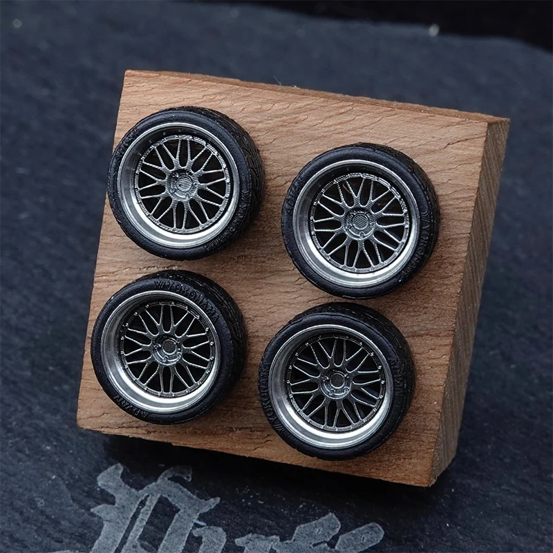 PuffStudio_1/64 modified wheel hub-BBS-LM diameter-8.1mm plug-in hub suitable for car model modification accessories view 3